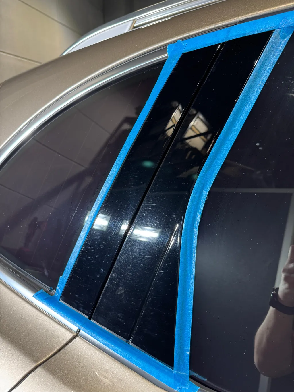 Tiefe Kratzerentfernung Kotflügel Detail Pinneberg